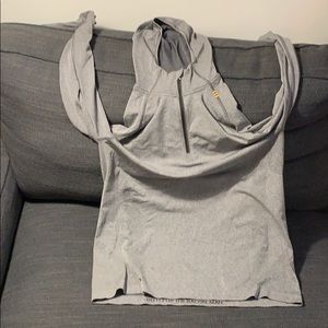Lululemon grey half zip long sleeve light hoodie